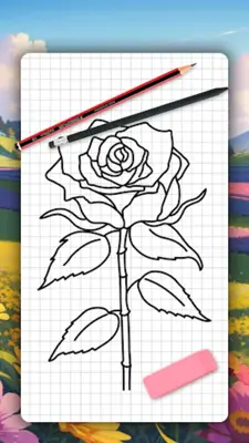 How to draw flowers by steps android App screenshot 5